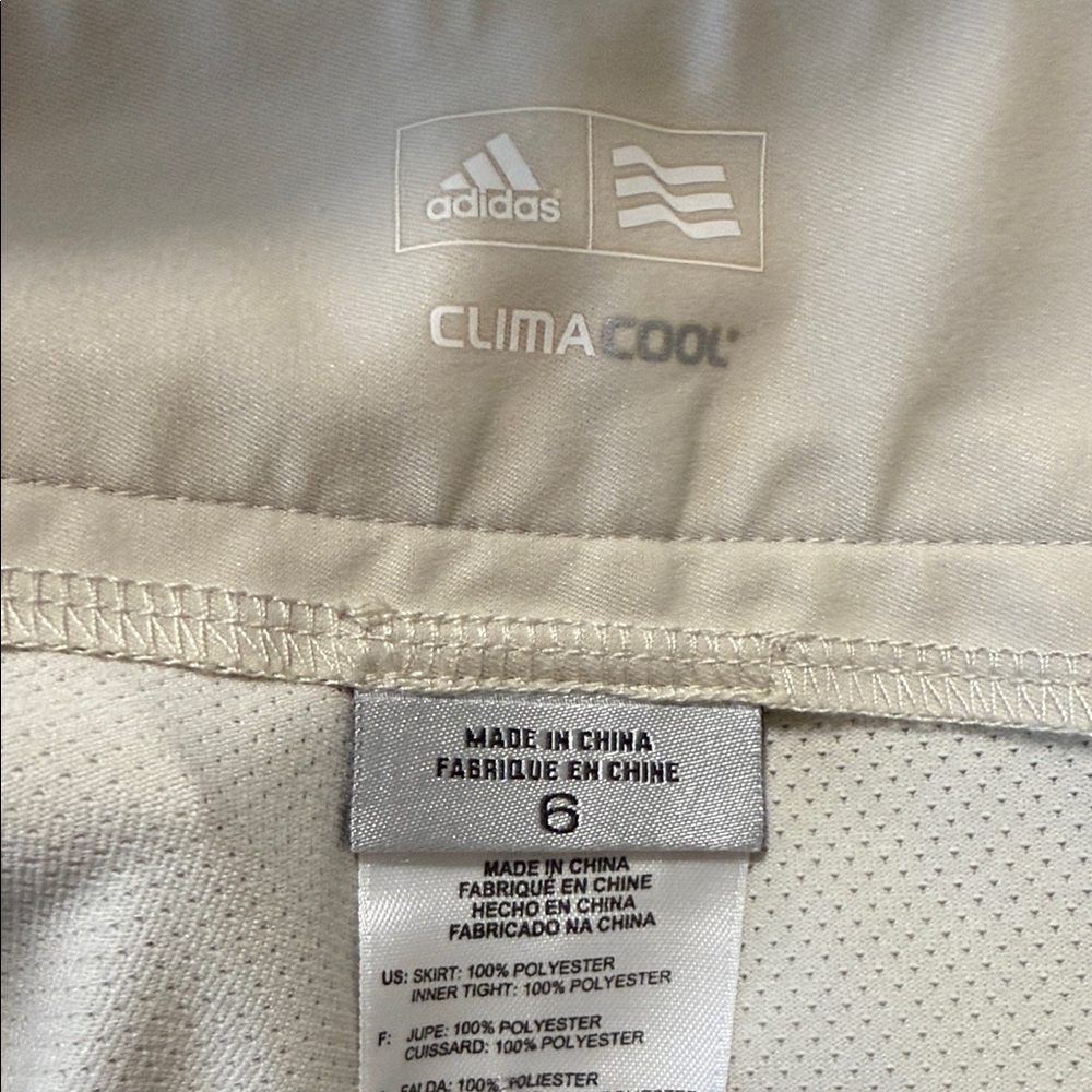 Adidas Cream ClimaCool Skort - Picture 4 of 5
